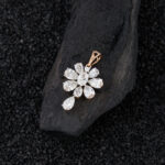Seraphine Floral Diamond Pendant - Image 2