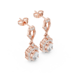 Florence Scalloped Pavé Drop Earrings - Image 2