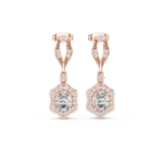 Florence Scalloped Pavé Drop Earrings