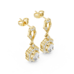 Florence Scalloped Pavé Drop Earrings - Image 5