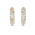 Elara Sculpted Mosaic Hoop Earrings - Image 4