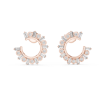 Couture Medallion Half-Hoops