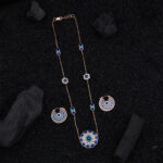 Celestial Bloom Blue Diamond Jewelry Set
