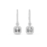 Architectural Asscher-Cut Diamond Earrings - Image 7