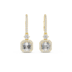 Architectural Asscher-Cut Diamond Earrings - Image 4