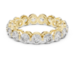 Celestial Glow Brilliant Round Eternity Band - Image 3