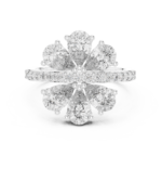 Eternal Bloom Pear Diamond Statement Ring - Image 7
