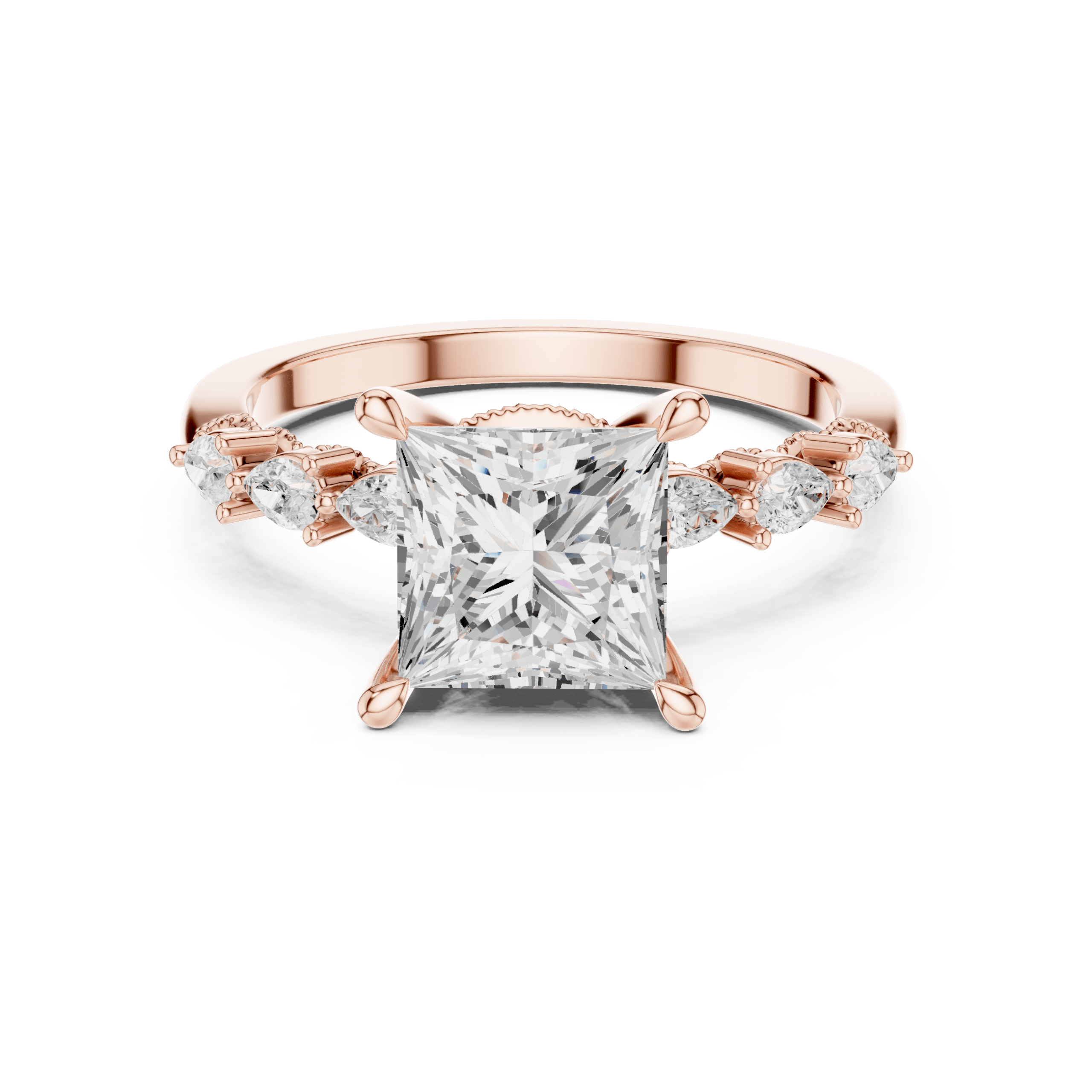 DDLR-168 -R00843-PR-02@R-#viwe4 The Princess Mist Silhouette Ring - Image 1