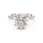 The Adore Heart Diamond Pavé Band Ring