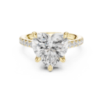 The Adore Heart Diamond Pavé Band Ring - Image 3