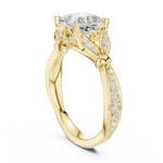 The Seraphina Princess Cut Cathedral Ring - Image 6