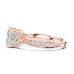 The Seraphina Princess Cut Cathedral Ring - Image 3