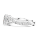 The Seraphina Princess Cut Cathedral Ring - Image 9