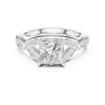 The Seraphina Princess Cut Cathedral Ring - Image 7