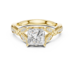 The Seraphina Princess Cut Cathedral Ring - Image 4
