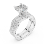 Infinite Devotion Heart Shaped Wedding Set - Image 10