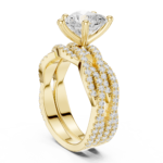 Infinite Devotion Heart Shaped Wedding Set - Image 5