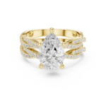 Eternal Majesty Pear Pavé Bridal Suite - Image 4