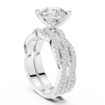 The Majestic Round Brilliant Bridal Set - Image 8
