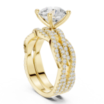 The Majestic Round Brilliant Bridal Set - Image 5