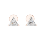 Trilliant Starburst Solitaire Earrings