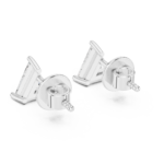 Trilliant Starburst Solitaire Earrings - Image 8