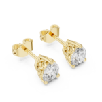 Florence Elegant Dewdrop Diamond Studs - Image 5