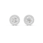 Luna Bezel-Halo Diamond Studs - Image 7