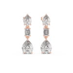 Nova Tiered Solitaire Statement Earrings