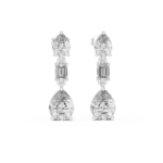 Nova Tiered Solitaire Statement Earrings - Image 7