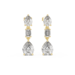 Nova Tiered Solitaire Statement Earrings - Image 4