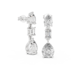 Nova Tiered Solitaire Statement Earrings - Image 9