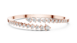 The Verse Diamond Gradient Open Bangle
