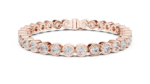 Orbit Round-Cut Diamond Tennis Bracelet - Image 2