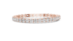 Hybrid Emerald & Round Diamond Tennis Bracelet - Image 3