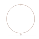 Diamond Necklace with Pear Drop