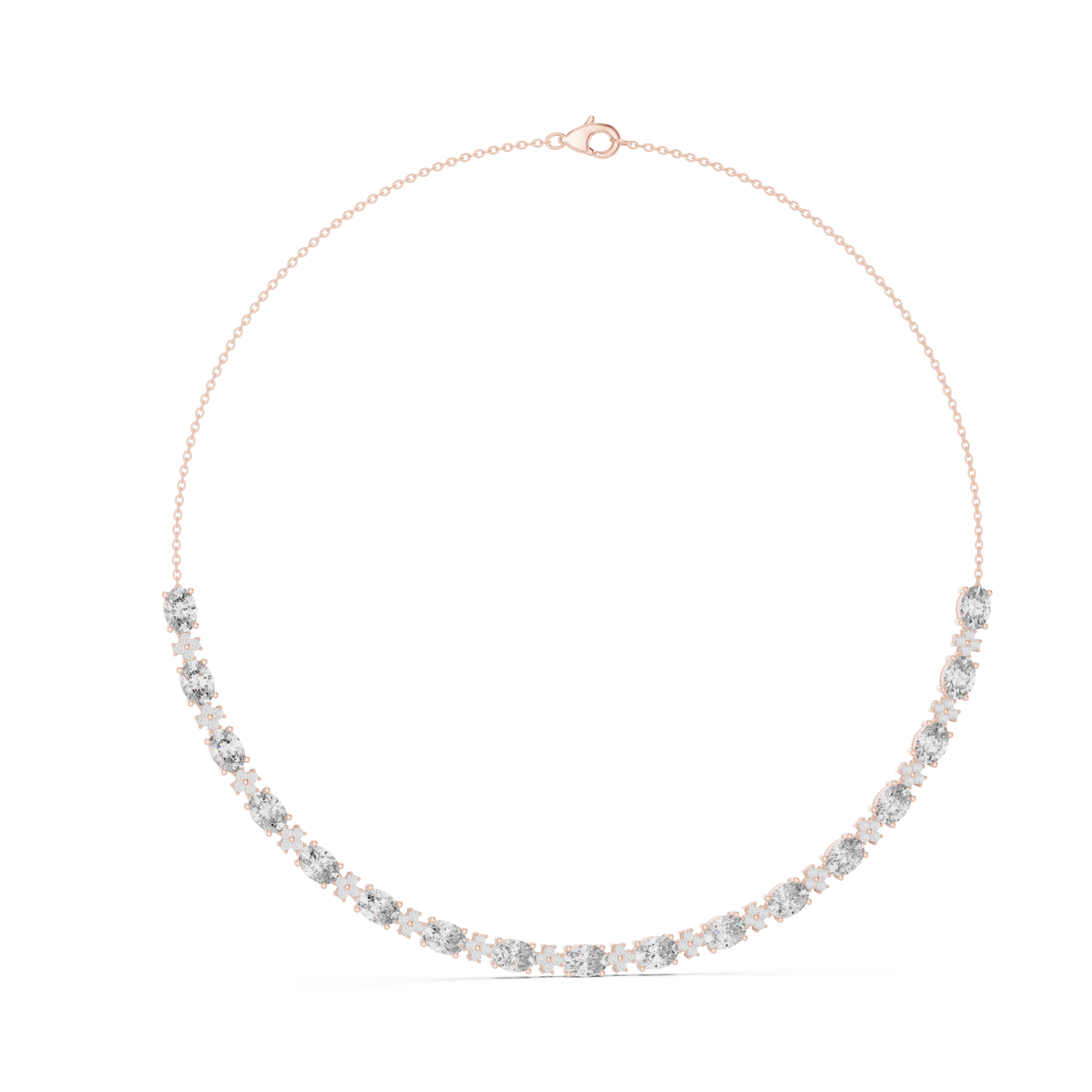 GNK-0003-01@R-#viwe1 Diamond Cadence Necklace - Image 1