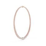 The Seraphina Oval Graduated Tennis Necklace - Image 2