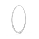 The Seraphina Oval Graduated Tennis Necklace - Image 6