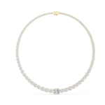 The Seraphina Oval Graduated Tennis Necklace - Image 3