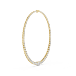 The Seraphina Oval Graduated Tennis Necklace - Image 4