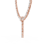 Modern Geometric Halo Station Necklace - Image 3