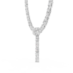 Modern Geometric Halo Station Necklace - Image 9