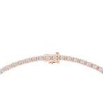 Elegant Round Diamond Line Necklace - Image 3