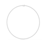 Elegant Round Diamond Line Necklace - Image 6