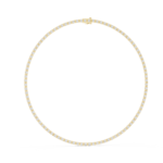 Elegant Round Diamond Line Necklace - Image 4