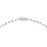 Brilliant Cut Cluster Drop Tennis Necklace - Image 3