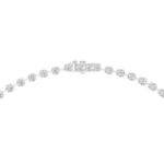 Brilliant Cut Cluster Drop Tennis Necklace - Image 8