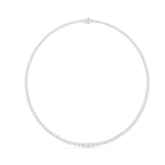 Graduated Full Circle Bezel Tennis Necklace - Image 6