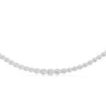 Graduated Full Circle Bezel Tennis Necklace - Image 7
